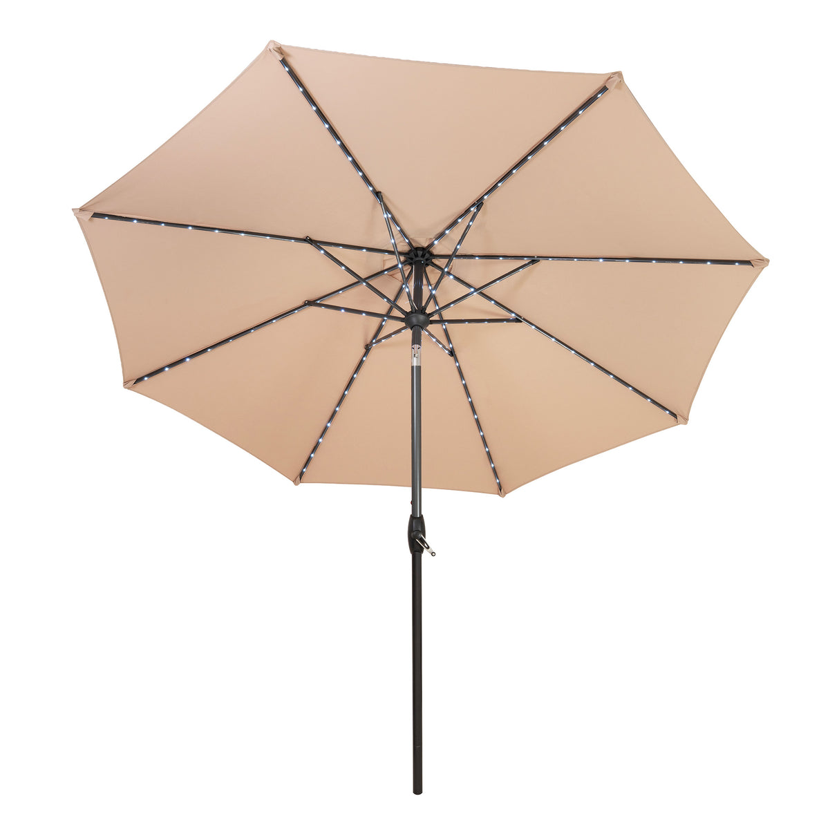 Parasol LED inclinable de 2,7 m – Beige