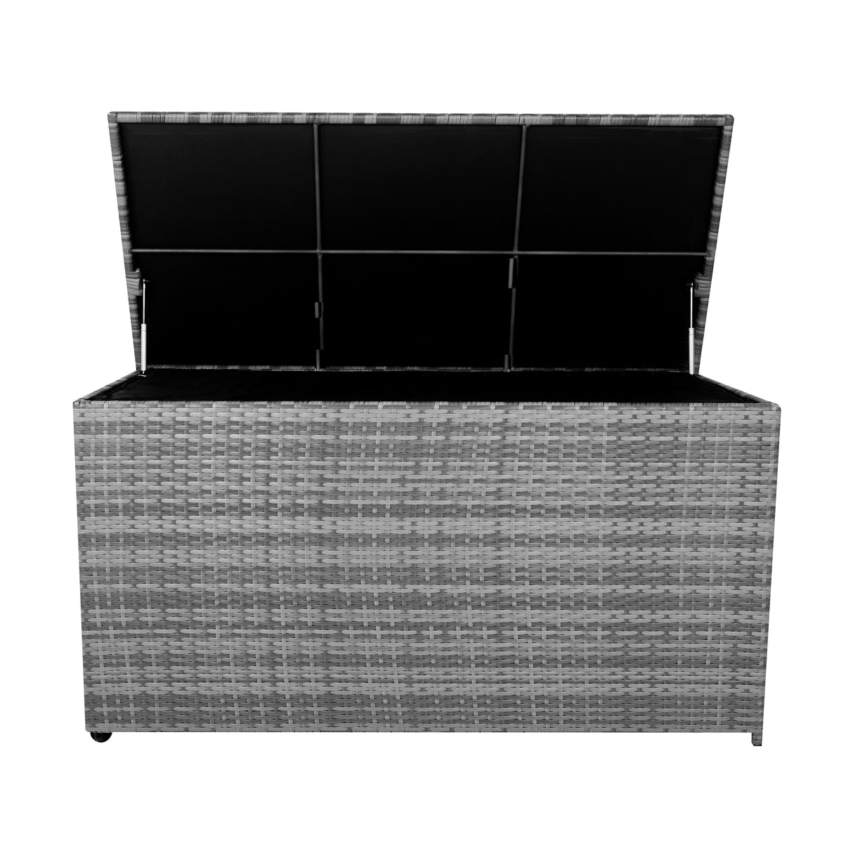 Baúl de Almacenaje de Ratán 700L – Gris
