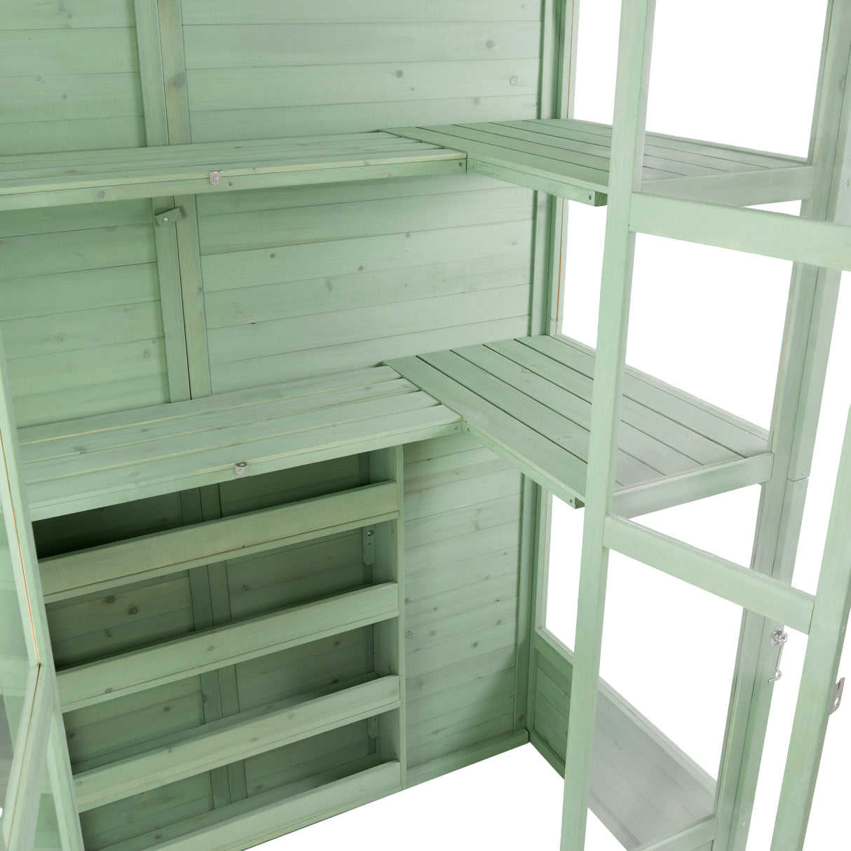 Invernadero de Madera Estilo Victoriano - Verde