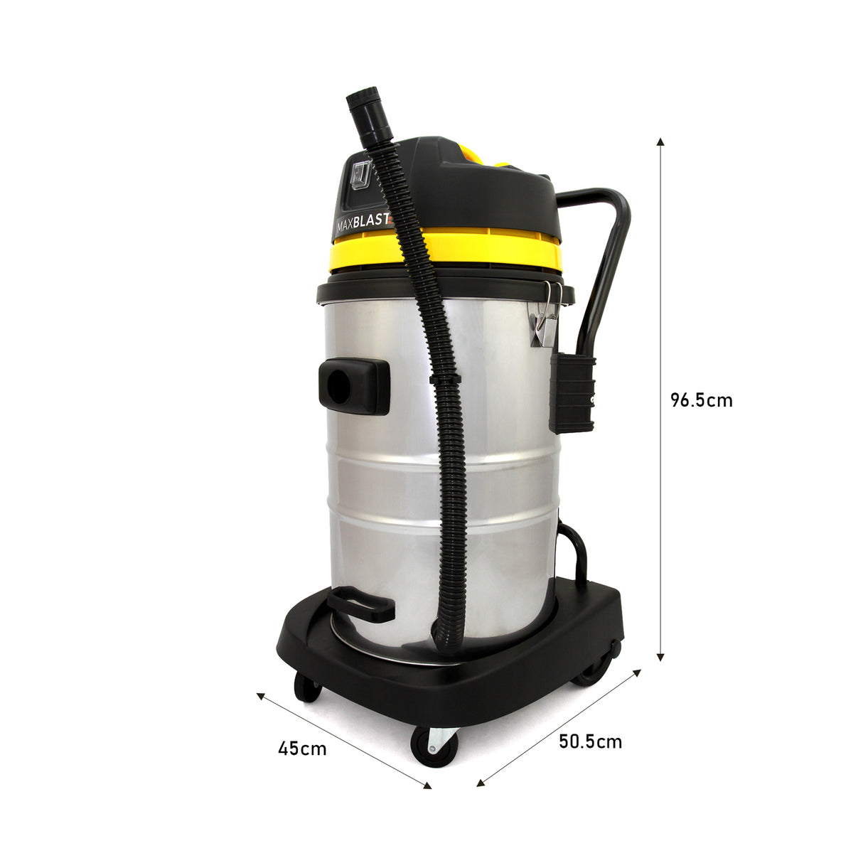 Kit de Limpieza de Canalones con Aspiradora 60L, Tubos Extensibles y Cámara 4K