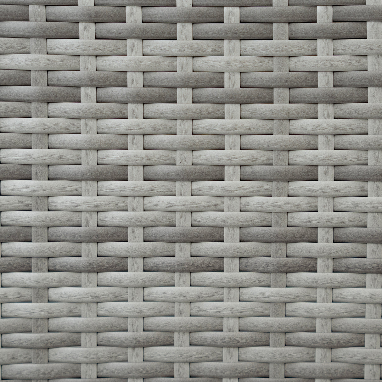 Conjunto de Ratán con Sofá Rinconera y Mesa de Madera Sintética – Gris