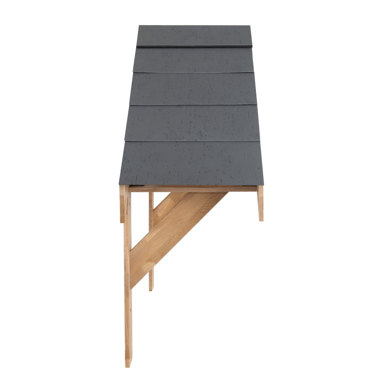 Kit de Marquesina de Entrada de Roble Macizo – 125 cm