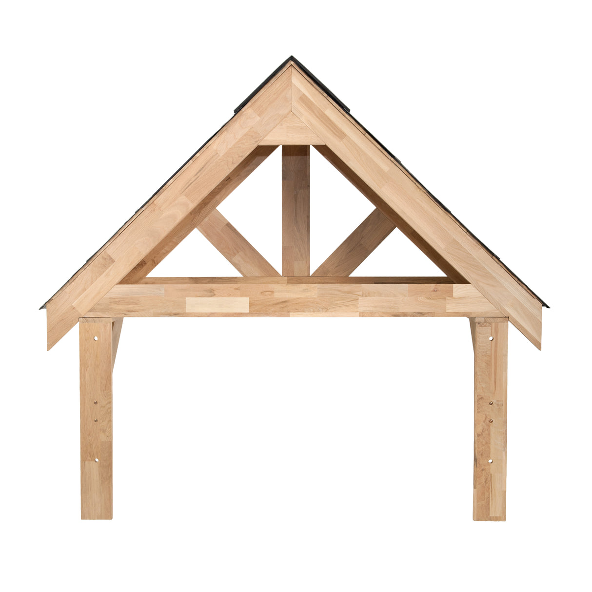Kit de Marquesina de Entrada de Roble Macizo – 140 cm