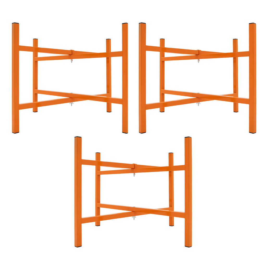 Pack de 2 Caballetes de obra + 3 Soportes para Tablero de Mampostería de 50 cm