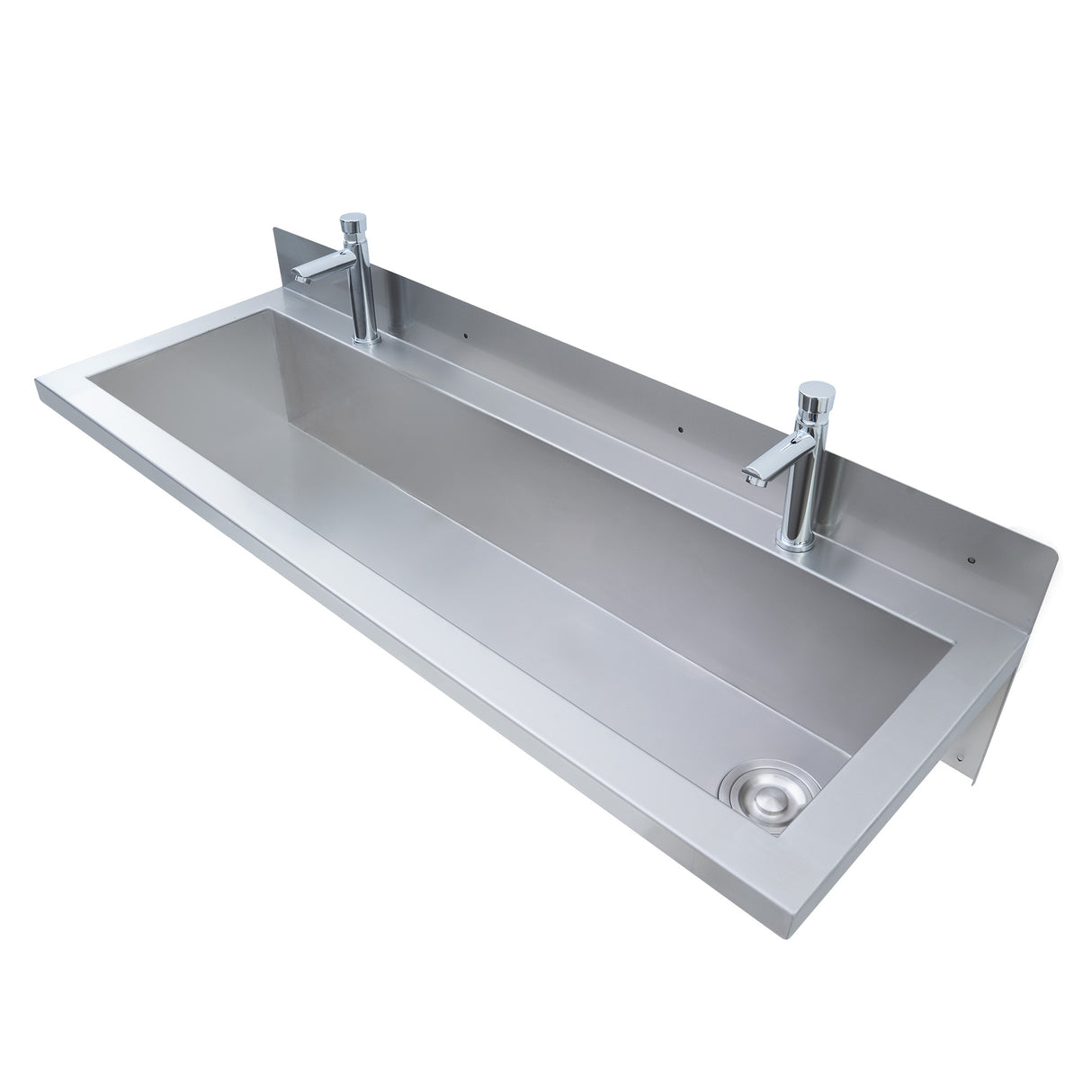 Lavamanos Colectivo de Acero Inoxidable - 120 cm