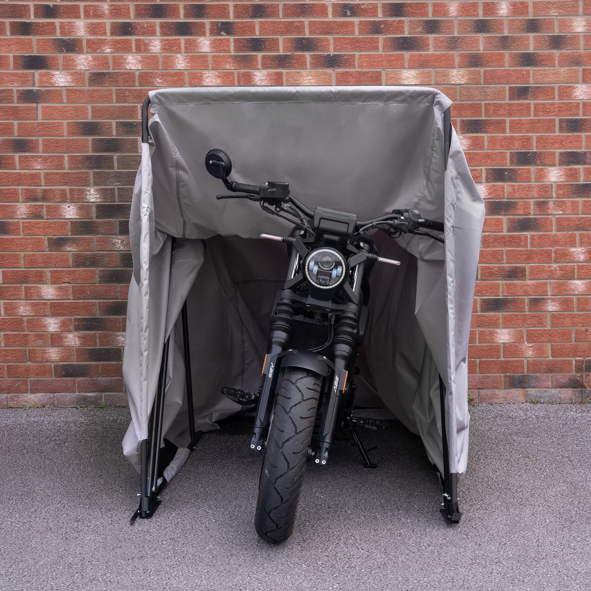 Garaje Plegable para Moto – Grande – Gris