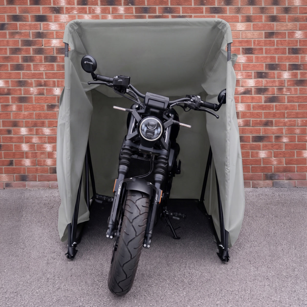 Garaje Plegable para Moto – XL – Gris