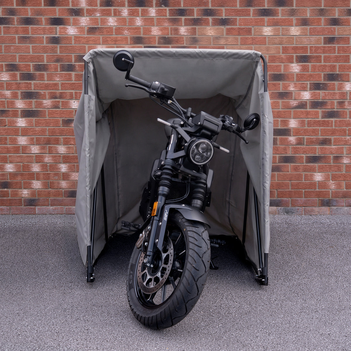 Garaje Plegable para Moto – Mediano – Gris