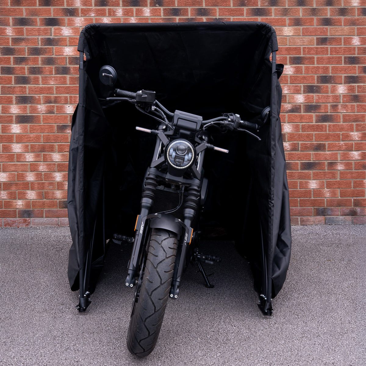 Garaje Plegable para Moto – XL – Negro