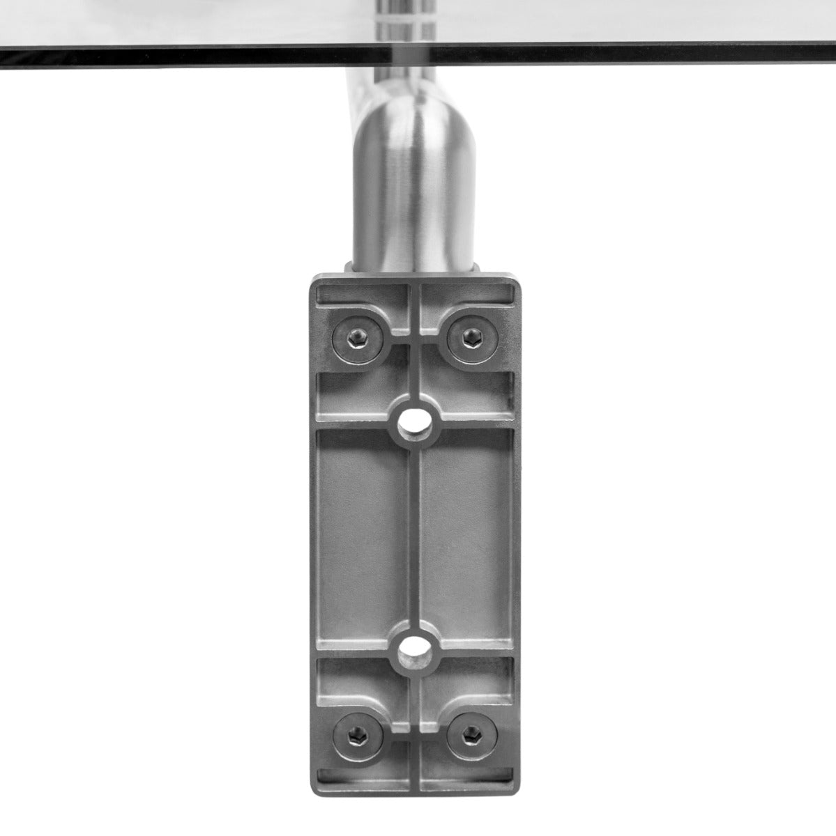 Marquesina de Cristal para Exterior con Soportes en Acero Inoxidable 180cm x 80cm