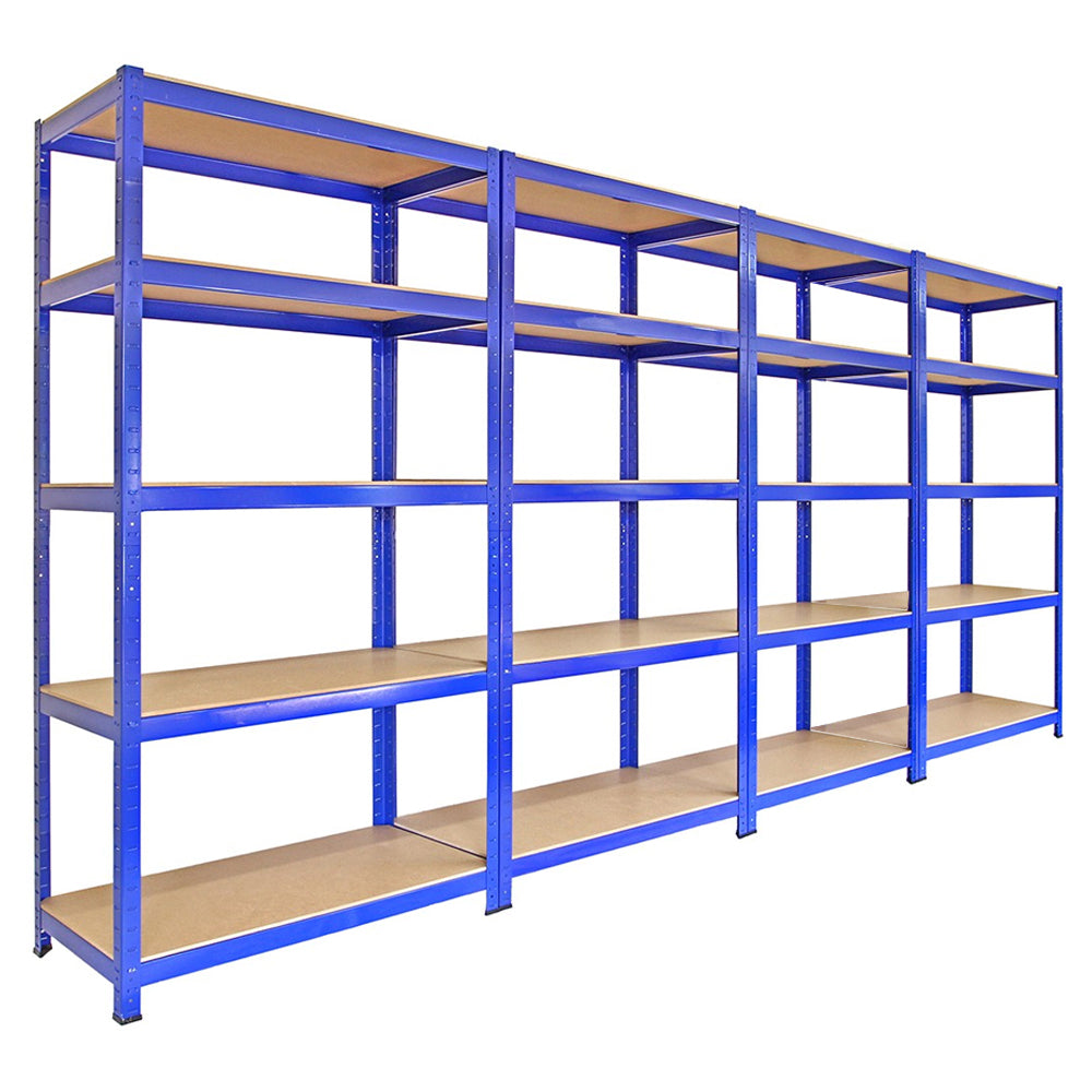 4 Estanterías Azules con conectores de bahía y mazo gratuitos