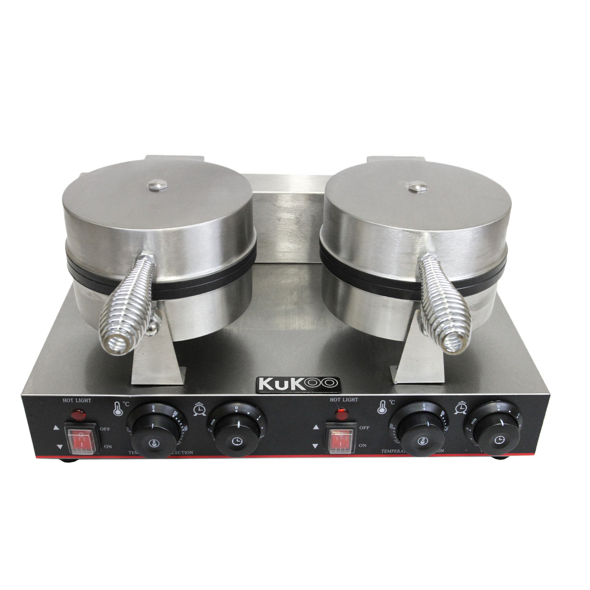 Gofrera Doble Eléctrica de Acero Inoxidable