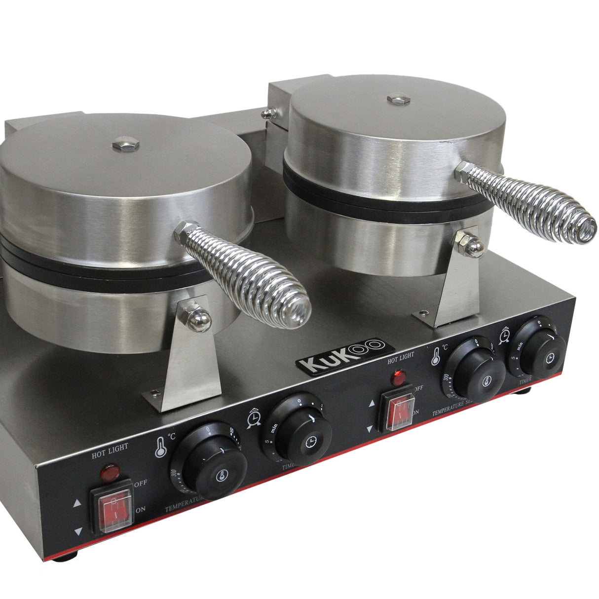 Gofrera Doble Eléctrica de Acero Inoxidable