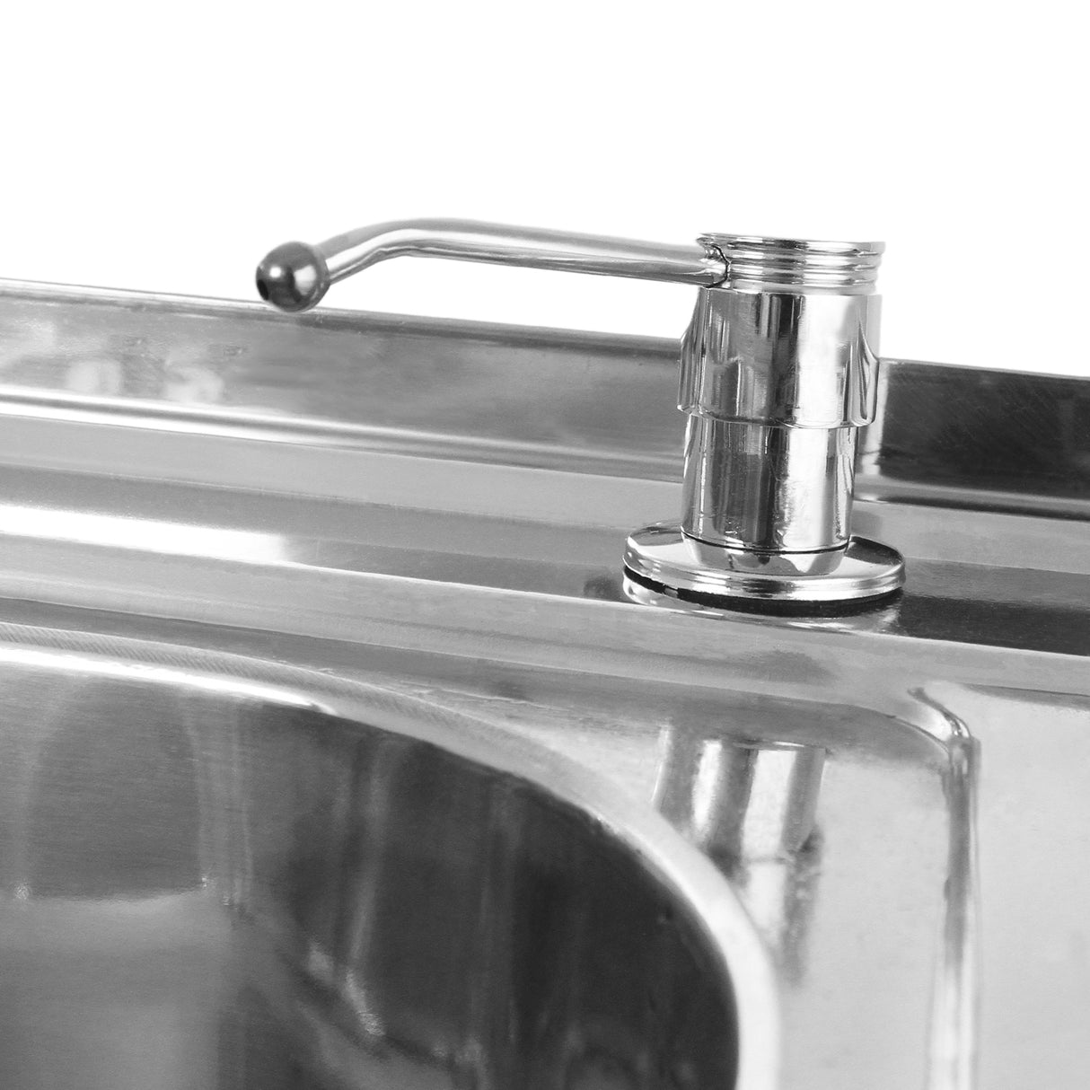 Fregadero Comercial de Doble Seno Acero Inoxidable y Escurridor a la Derecha