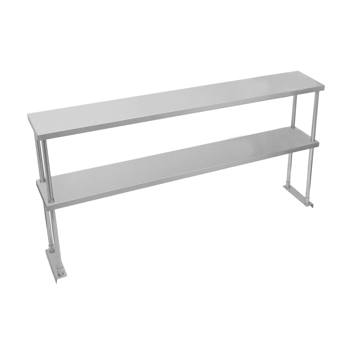 KuKoo Estante de Sobremesa Doble Nivel para Cocina Comercial de Acero Inoxidable Resistente 150 cm