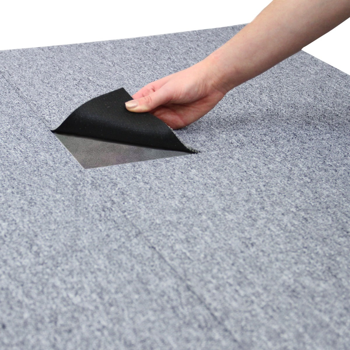 40 Losetas de Moqueta de 10m² Gris Platino