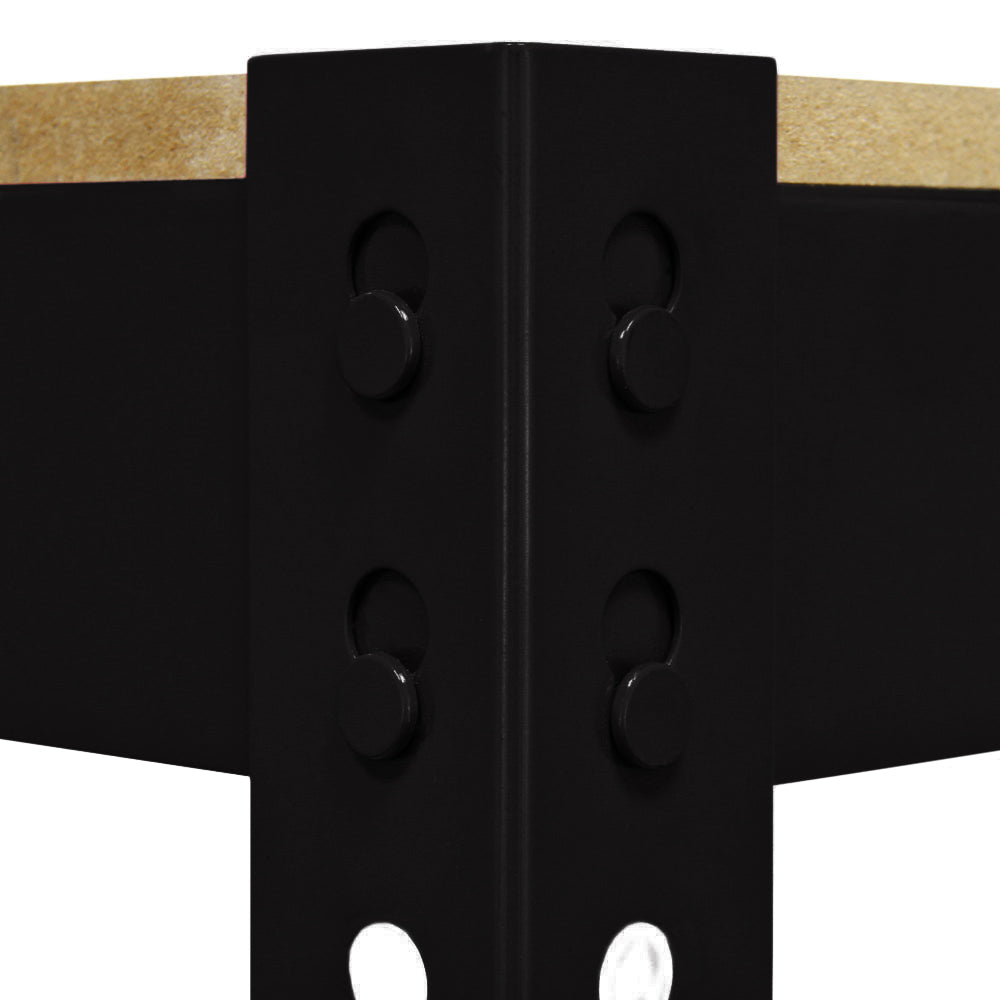 Mesa de Trabajo Q-Rax de Acero Sin Tornillos Negra 120cm x 60cm x 90cm