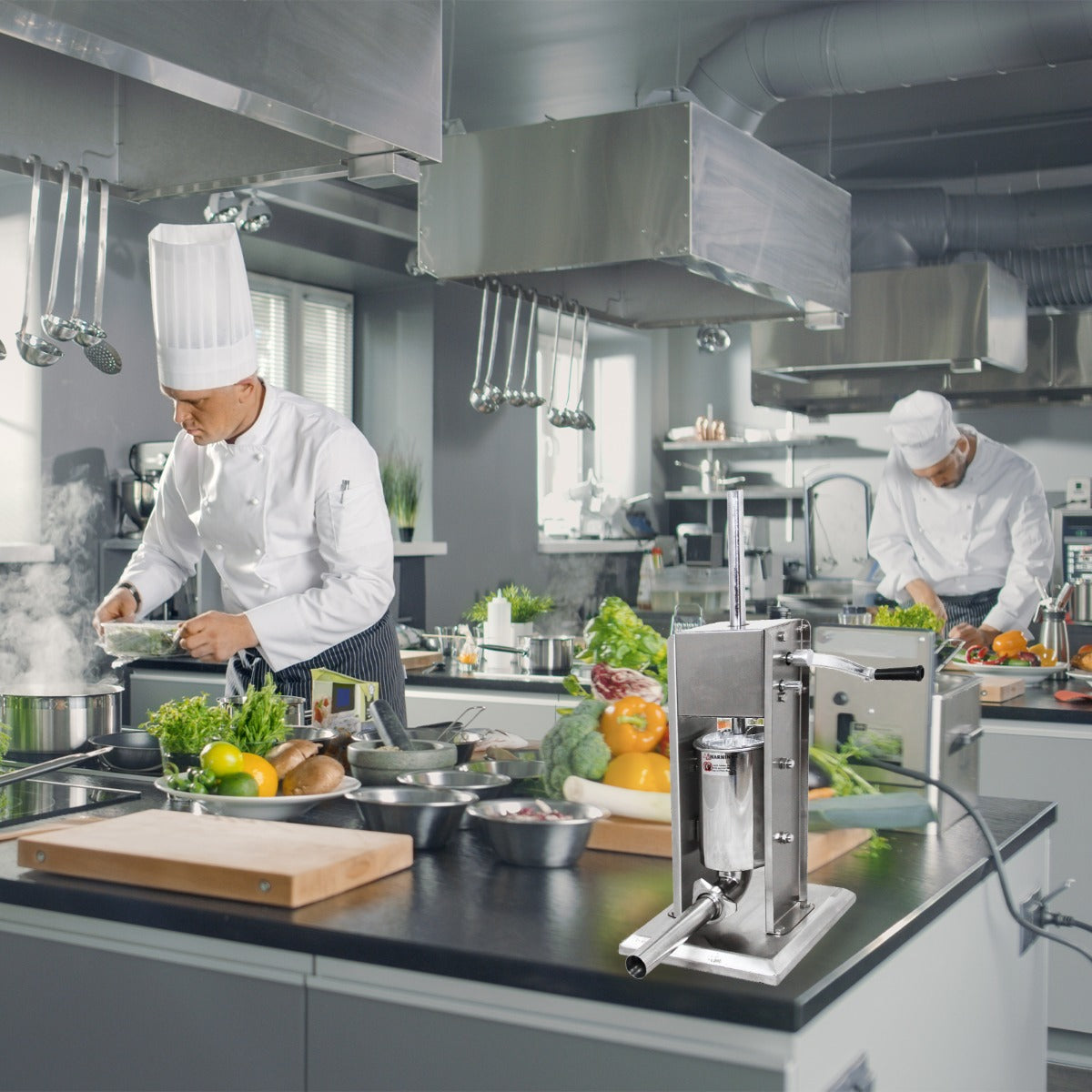 Embutidora Manual Vertical 7L para Salchichas