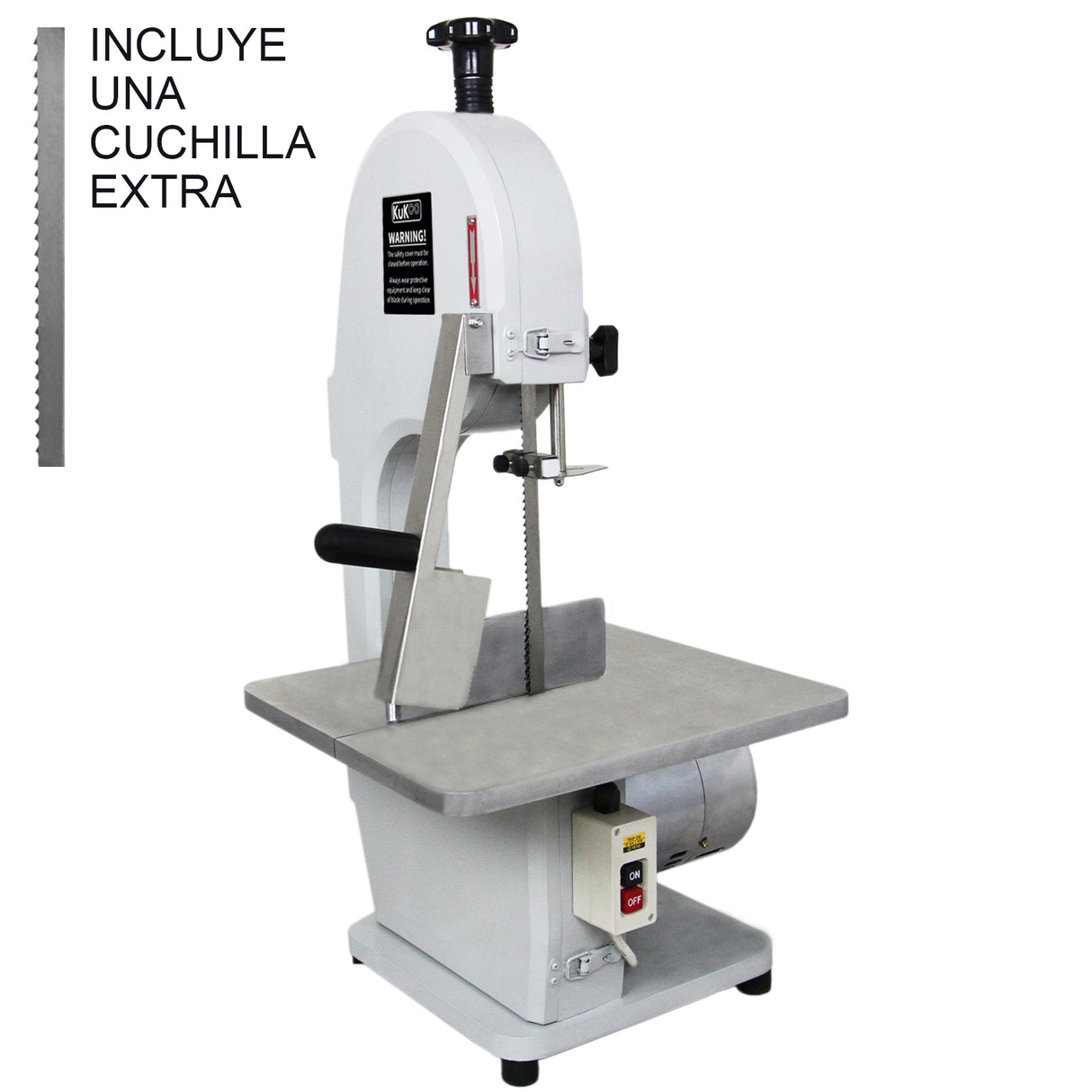 750W Sierra de Cinta para Carne Profesional Eléctrica 1650mm Huesos Banda