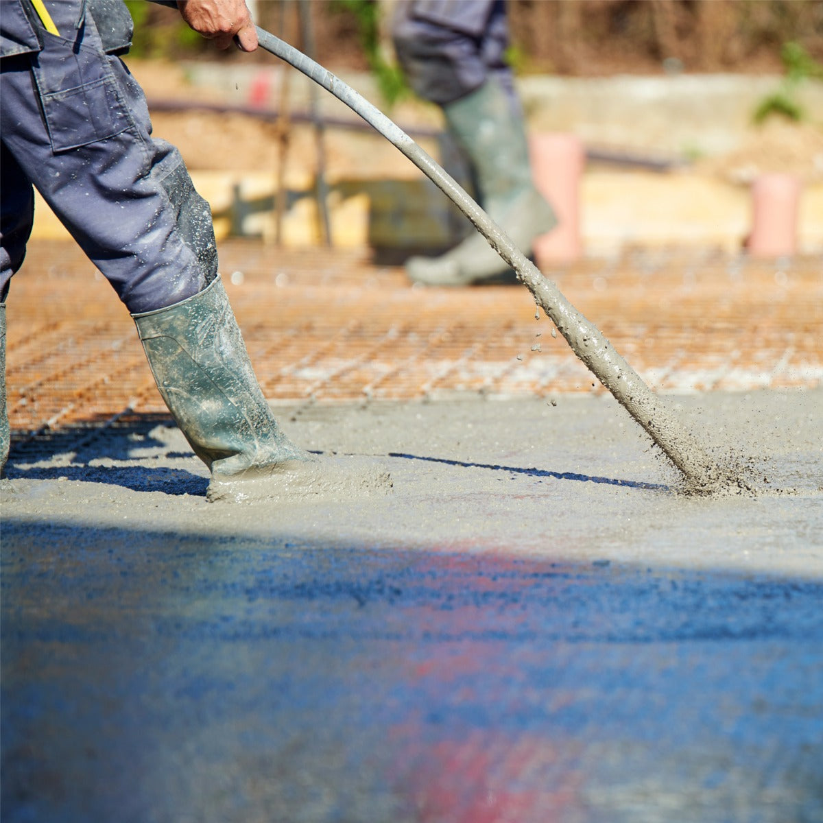 Hormigonera y Vibrador manual de hormigón con eje de 2 m