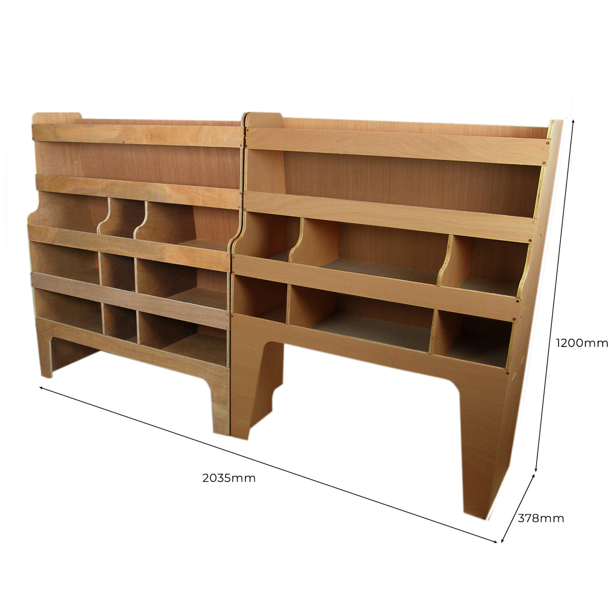 2 Estanterías para Furgonetas Ford Transit Custom SWB y LWB