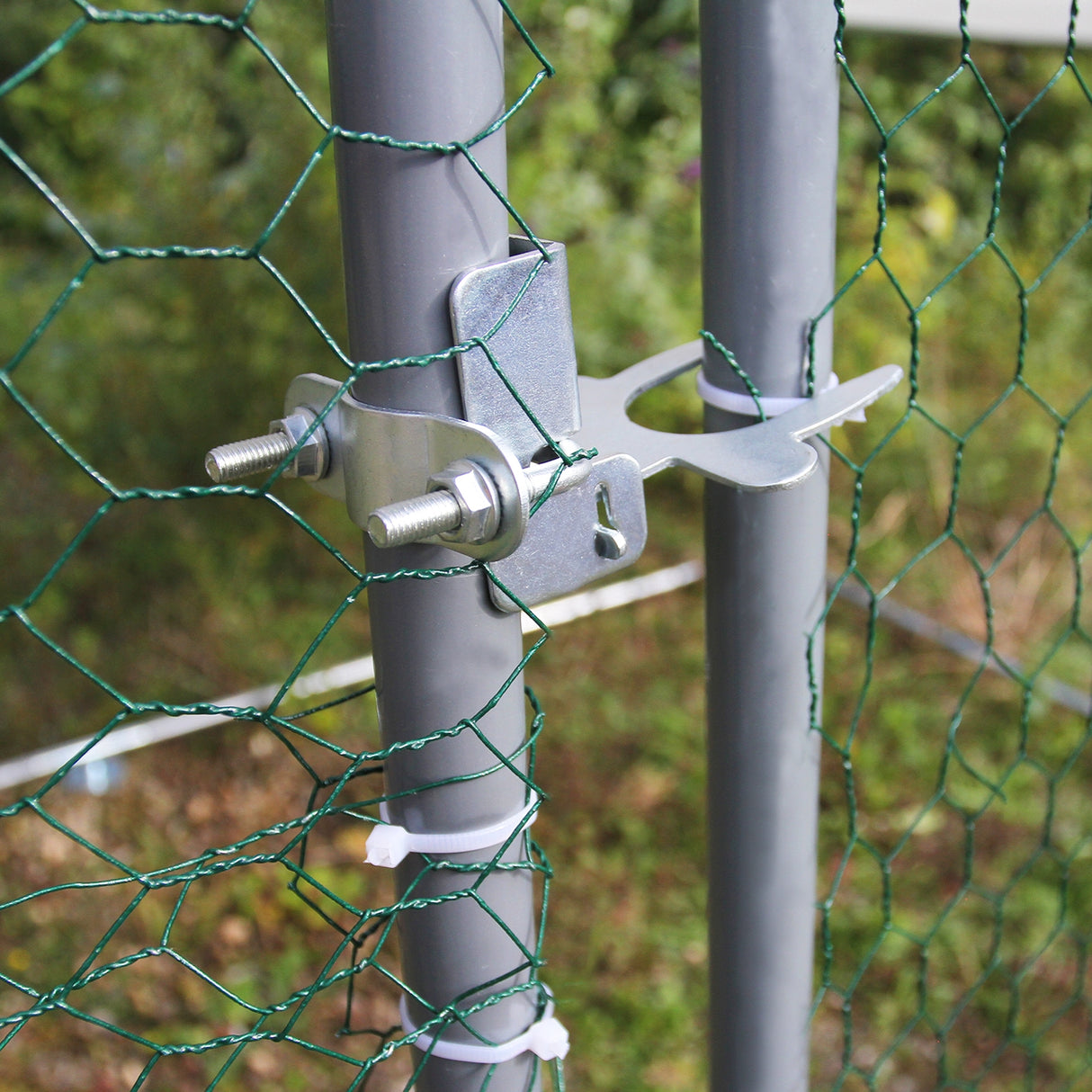 Jaula Aves de Corral Valla Cercado Caja Pollos Acero Pollos 3m x 2m x 2m