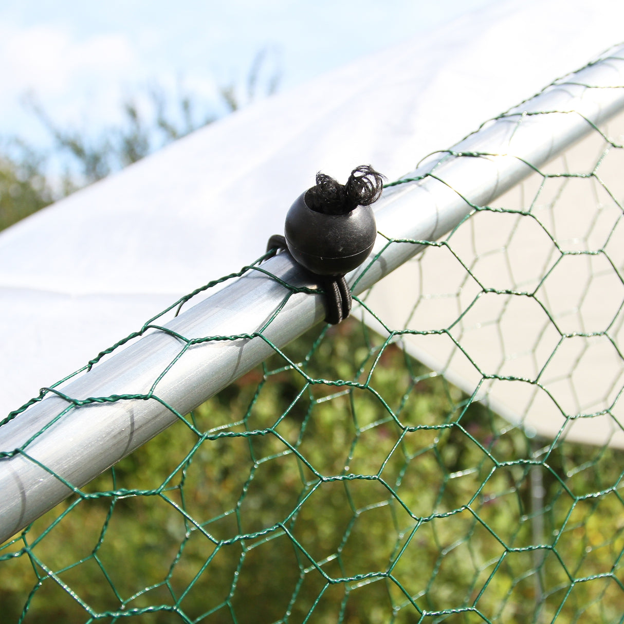 Jaula Aves de Corral Valla Cercado Caja Pollos Acero Pollos 4m x 2m x 2m