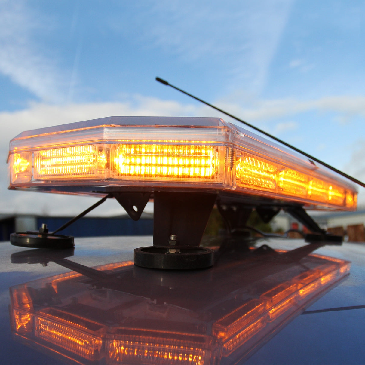 LED Luz Ámbar Barra Estroboscópica Faro Recuperación Aviso 600mm
