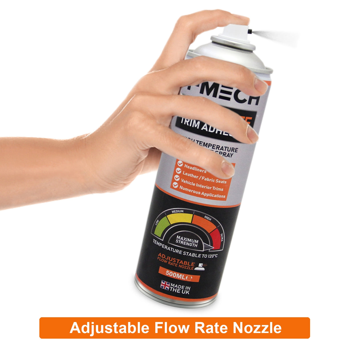T-Mech 12 x 500ml Resistente Spray Adhesivo Pegamento Alfombras