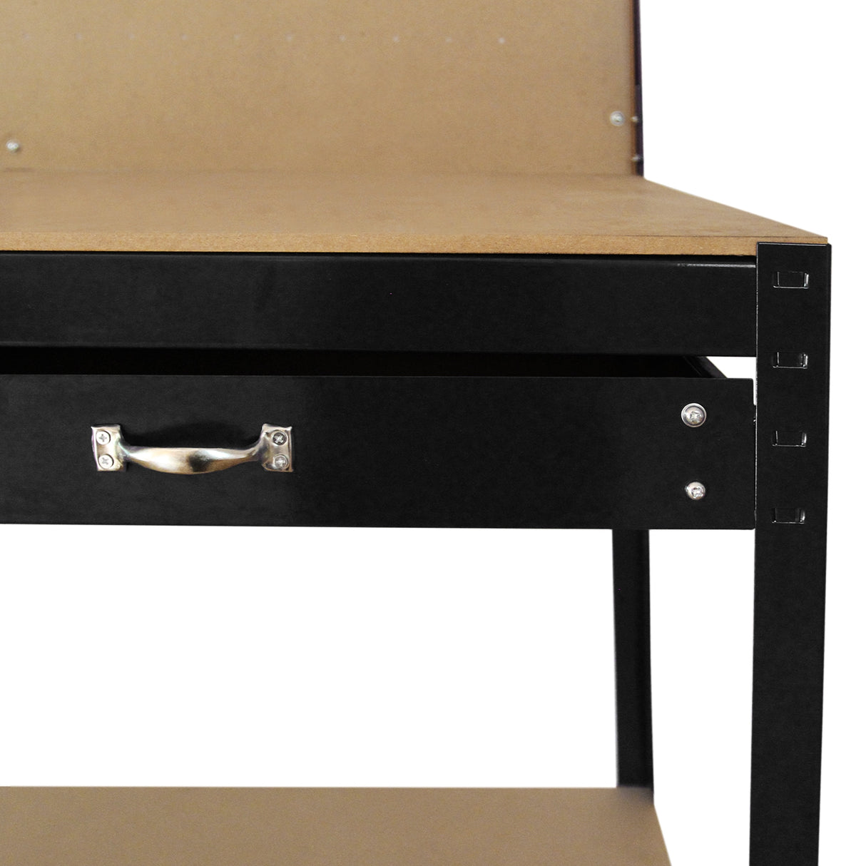 Banco de Trabajo Mesa de Trabajo Ganchos de Mesa Taller de Cajones Negro