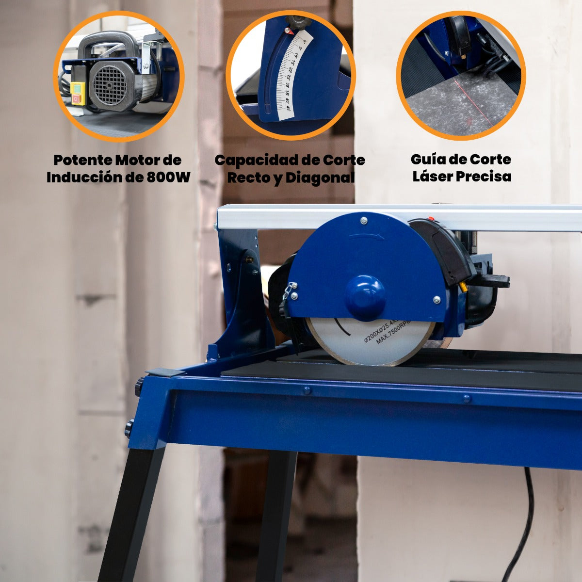 Banco Cortador Azulejos Eléctrico 720mm 800W