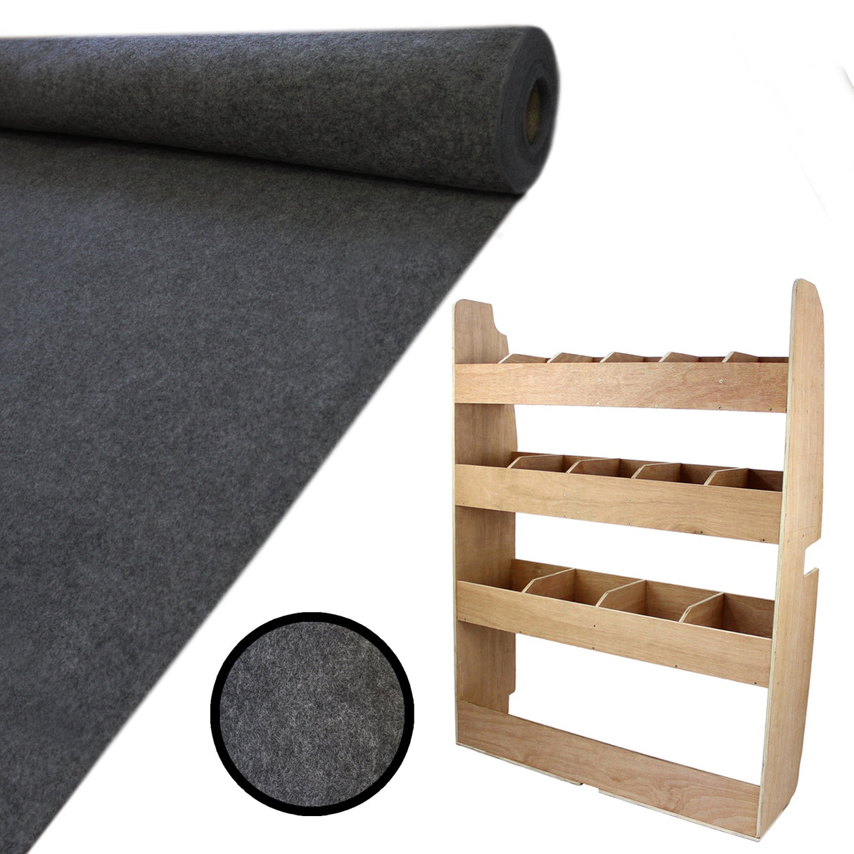 Revestimiento para furgoneta de 11 m² en color antracita, pegamento y portaequipajes Ford Transit Custom