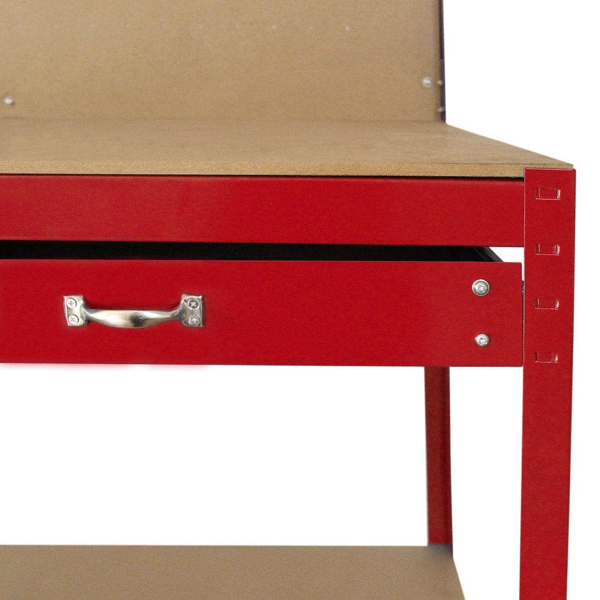 Banco de Trabajo Mesa de Trabajo Ganchos de Mesa Taller de Cajones Rojo