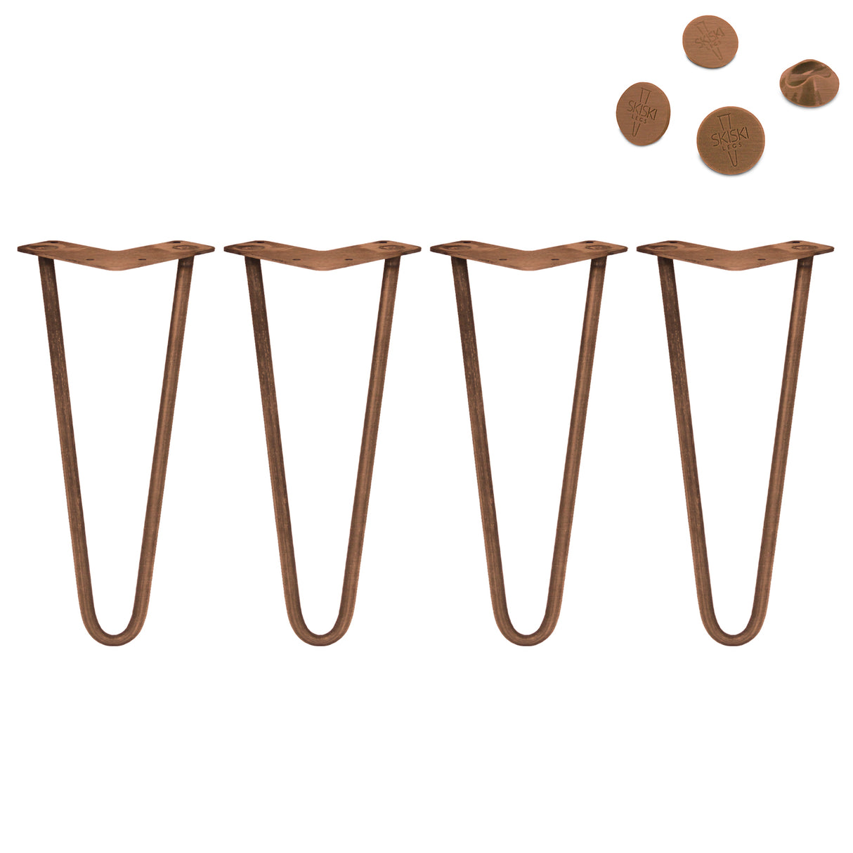 4 Patas de Horquilla para Mesa SkiSki Legs 30.5cm de Altura 2 Dientes 10mm