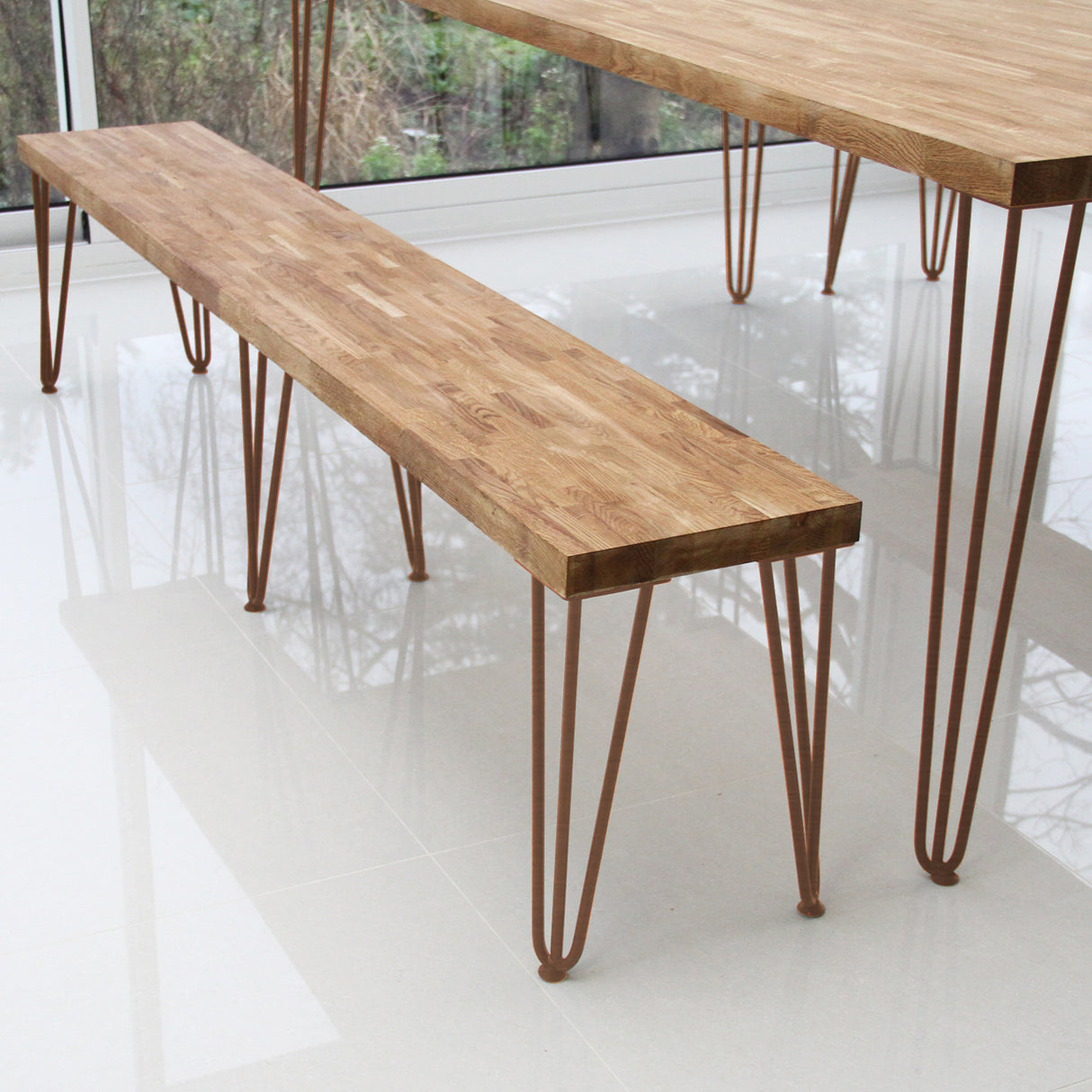 4 Patas de Horquilla para Mesa SkiSki Legs 71 cm de Altura 2 Dientes 12mm