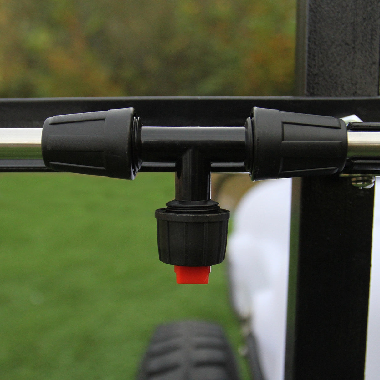 100L ATV Pulverizador Remolque Eléctrico 12V Tanque Lanza Manual 6 Boquillas Agrícola