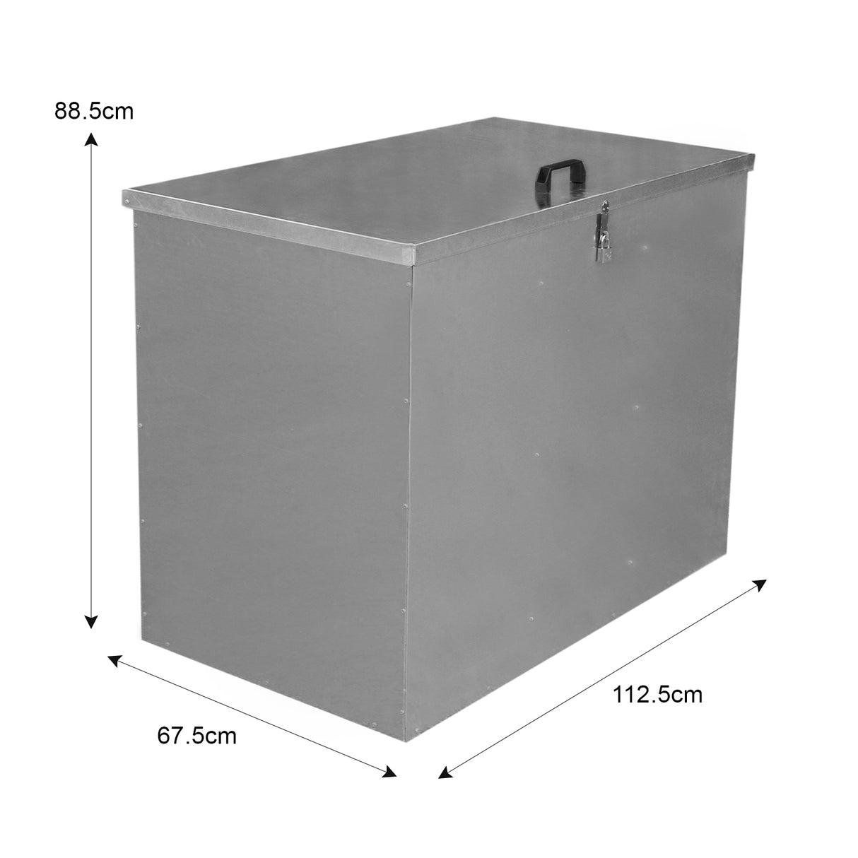 Contenedor Grande de Alimentación Animales Almacenaje 64L Exterior 3 Compartimentos