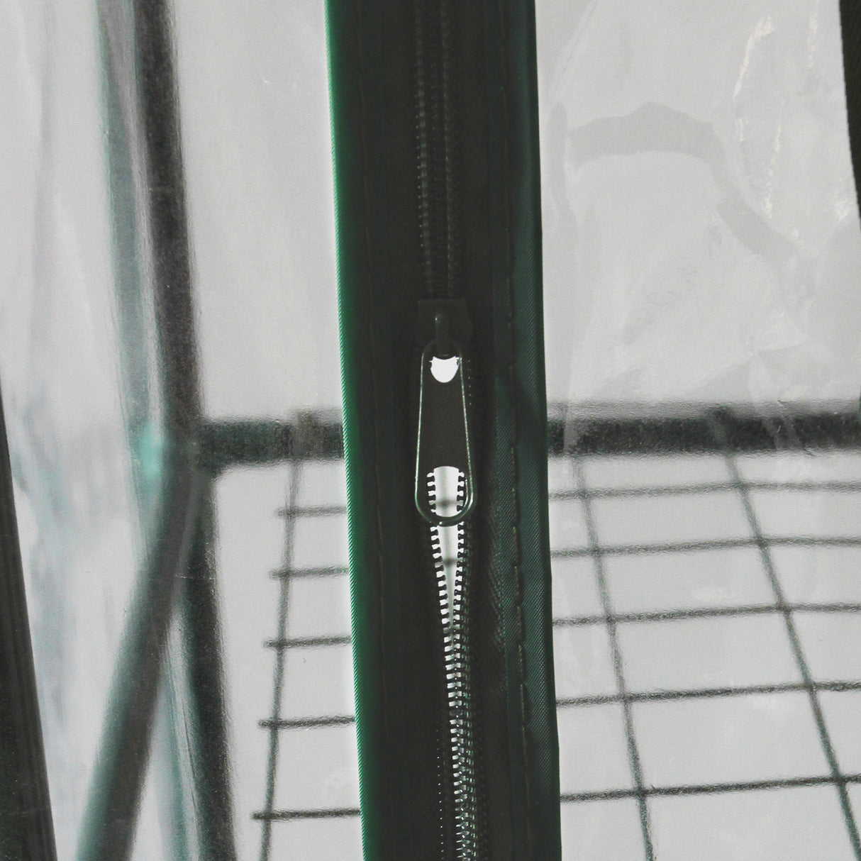 Invernadero 4 Niveles Cubierta de PVC Estantes Pequeños de Plástico Casa de Cultivo Jardín al Aire Libre