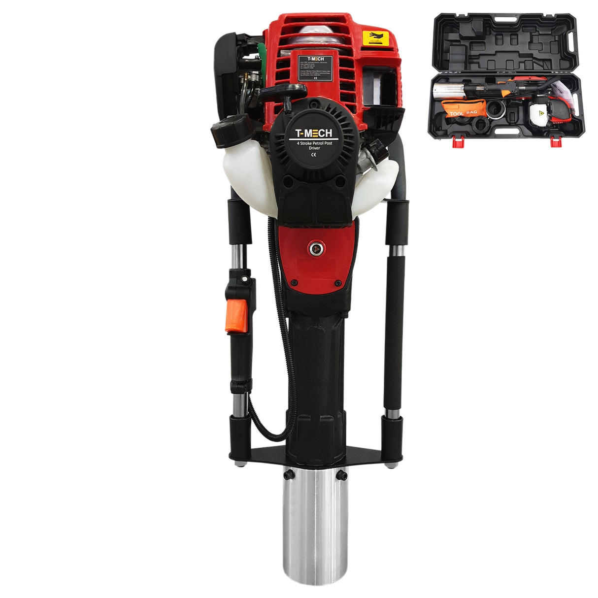 T-Mech Clavador de Postes de Gasolina a 4 Tiempos 2.0 para Vallas 900W 1,2PS