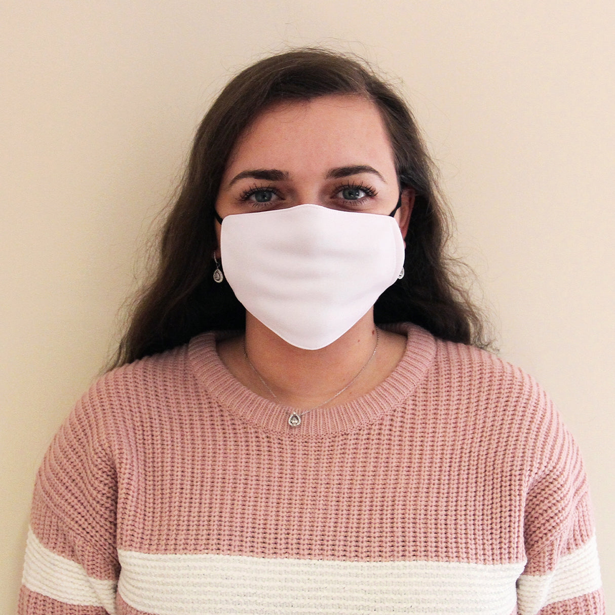 Paquete de Mascarillas Blancas para Sublimación Medianas Adultos / Paquete de 50