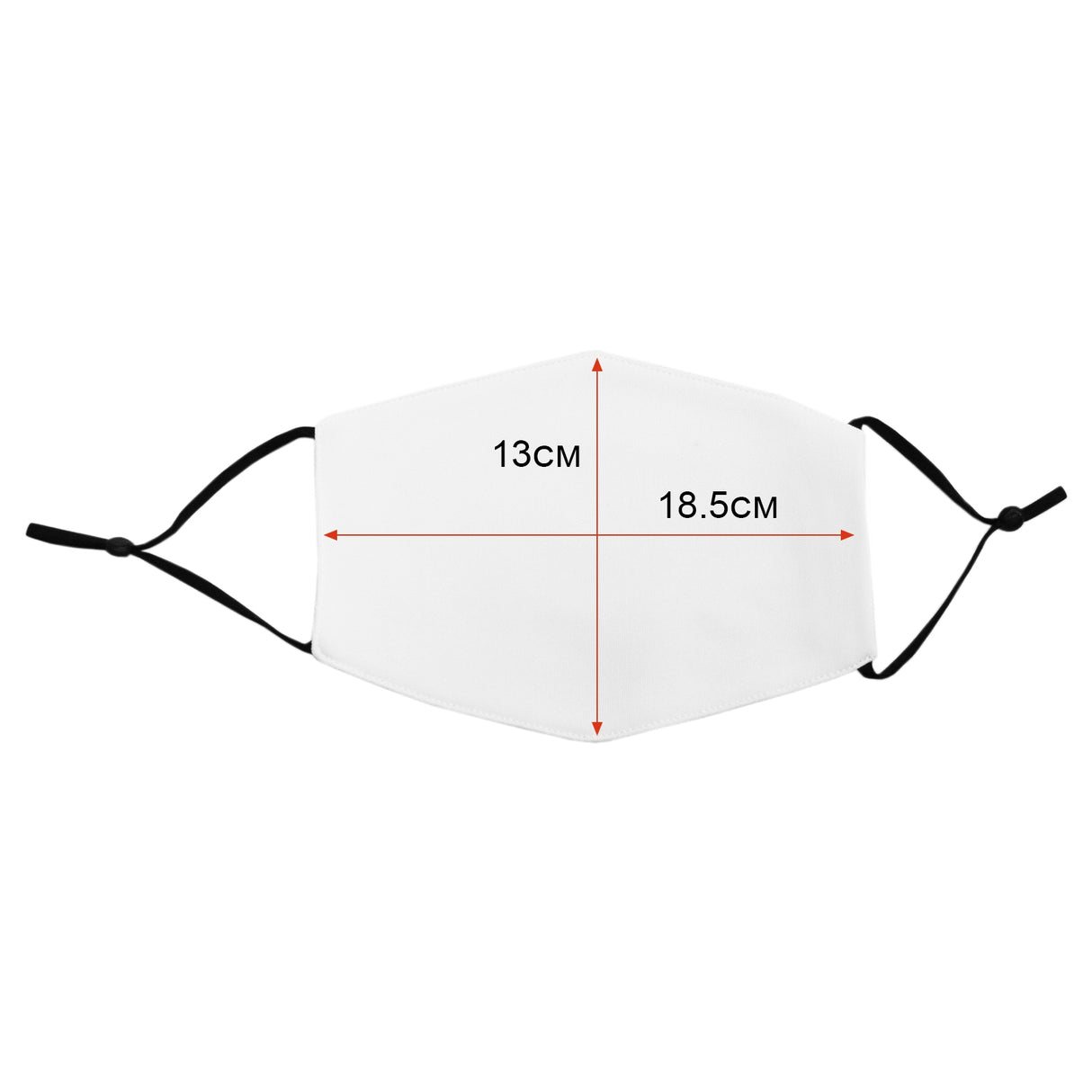 Paquete de Mascarillas Blancas para Sublimación Grandes Adultos/ Paquete de 50
