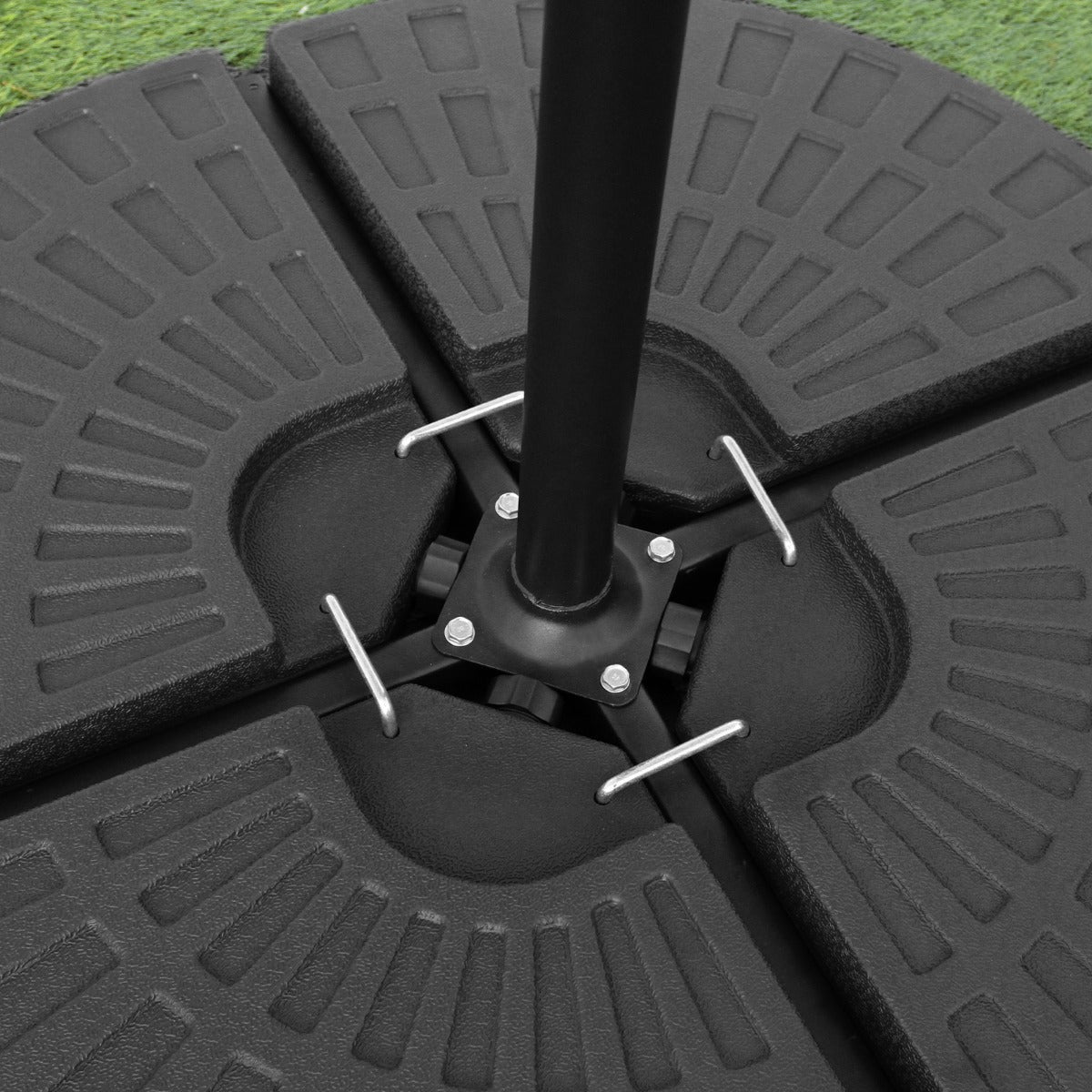 Base de Sombrilla Voladiza - Diseño Ventilador