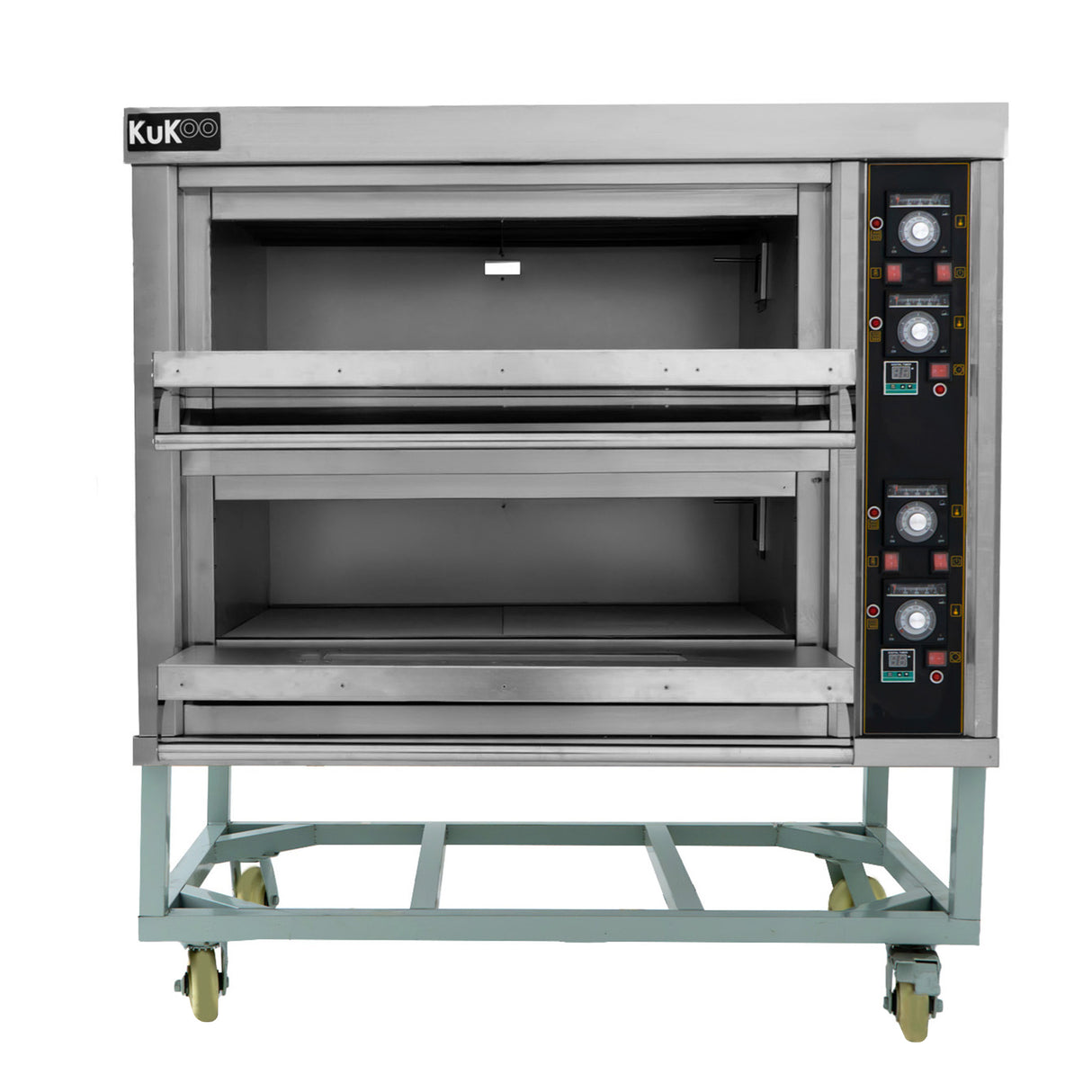 Horno Comercial Monofásico para Cocinar Pizzas con 2 Cámaras y 400°C de Potencia