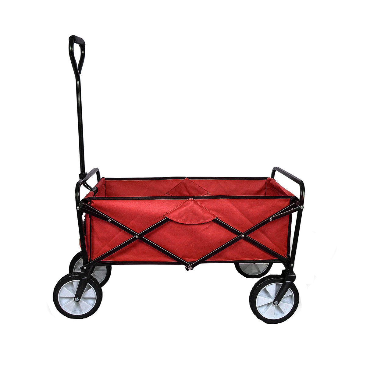 Carrito Plegable Todoterreno para Playa y Festivales Rojo
