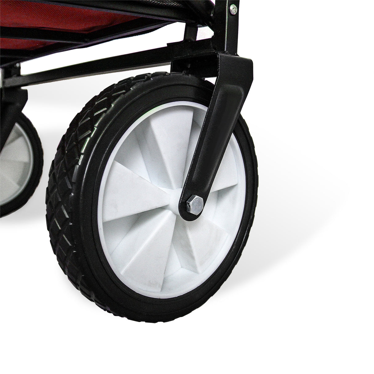 Carrito Plegable Todoterreno para Playa y Festivales Rojo
