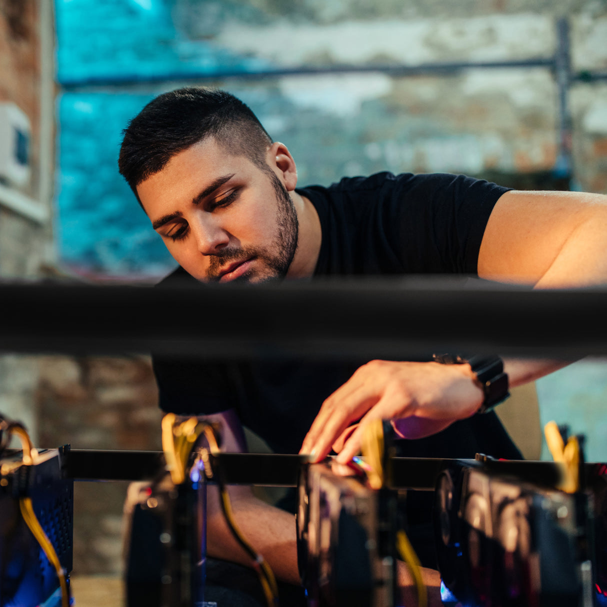 Marco de plataforma de minería de 6-8 GPU