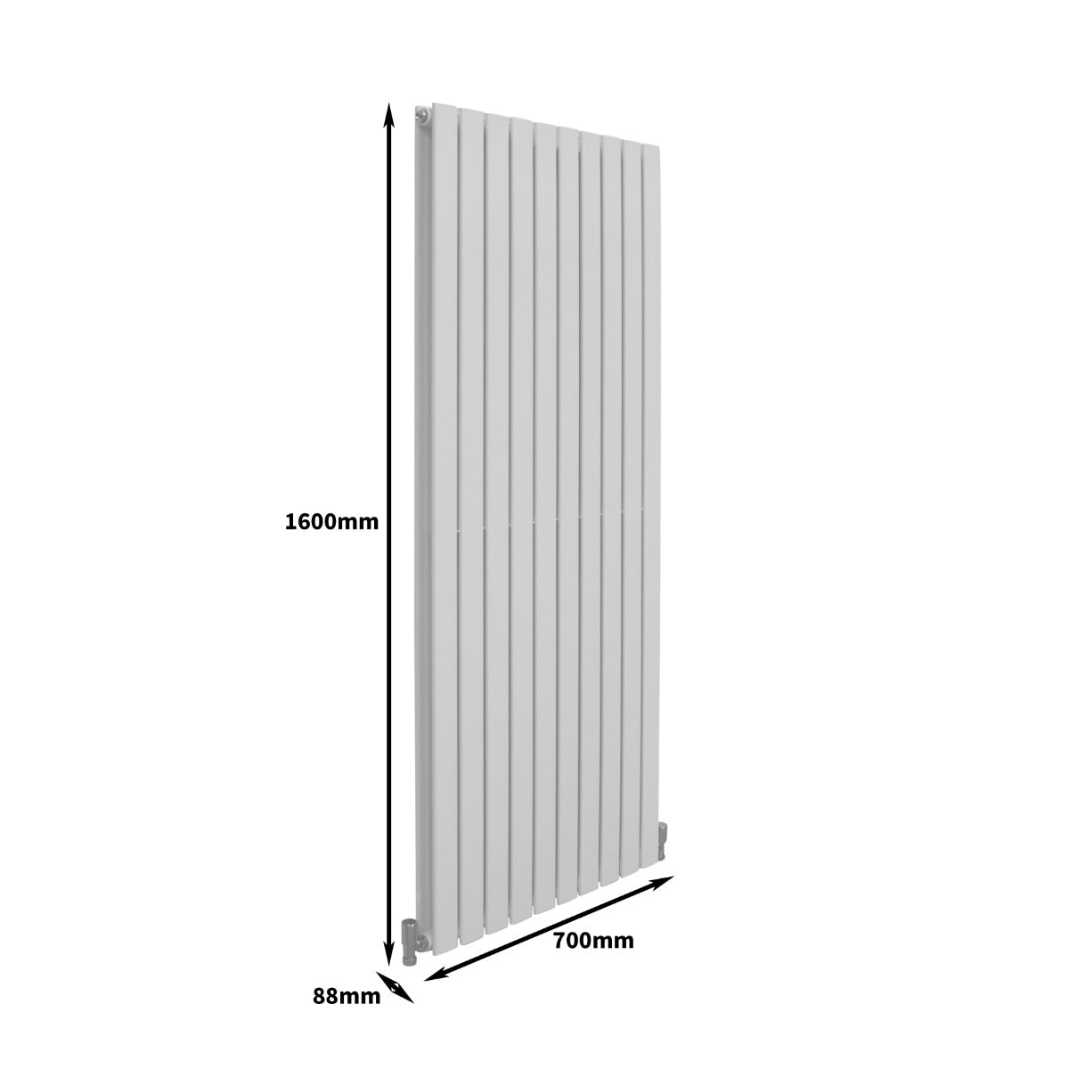 Radiadores de Panel Plano de Diseñador 1600x700mm – Blanco Brillante
