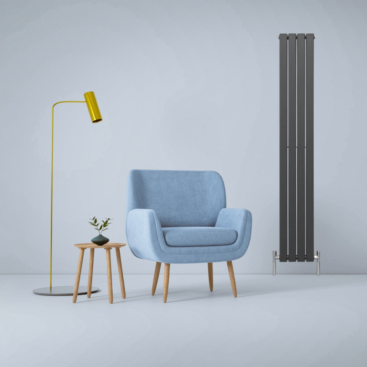 Radiadores de Panel Plano de Diseñador 1800x280mm – Gris Antracita