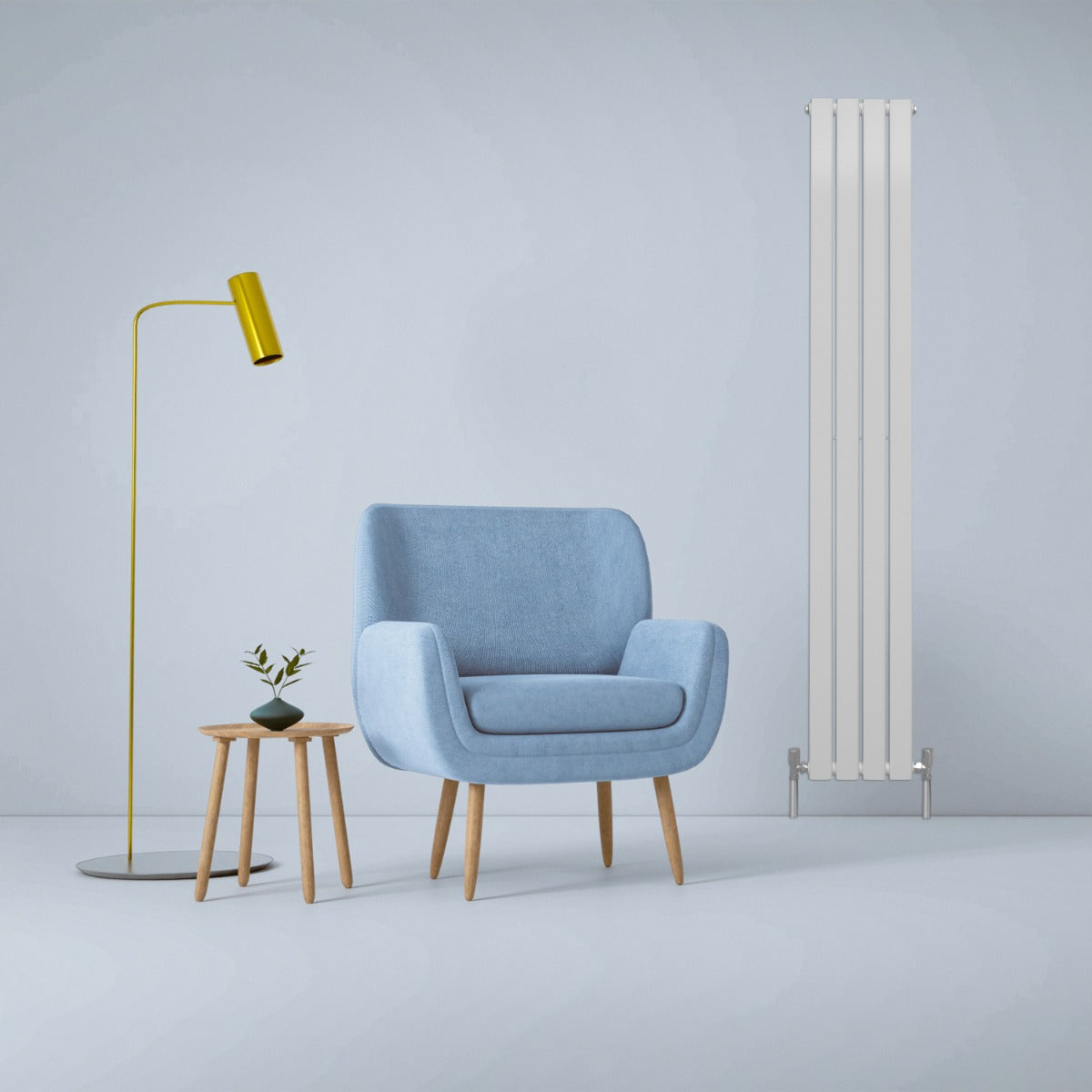 Radiadores de Panel Plano de Diseñador 1800x280mm – Blanco Brillante