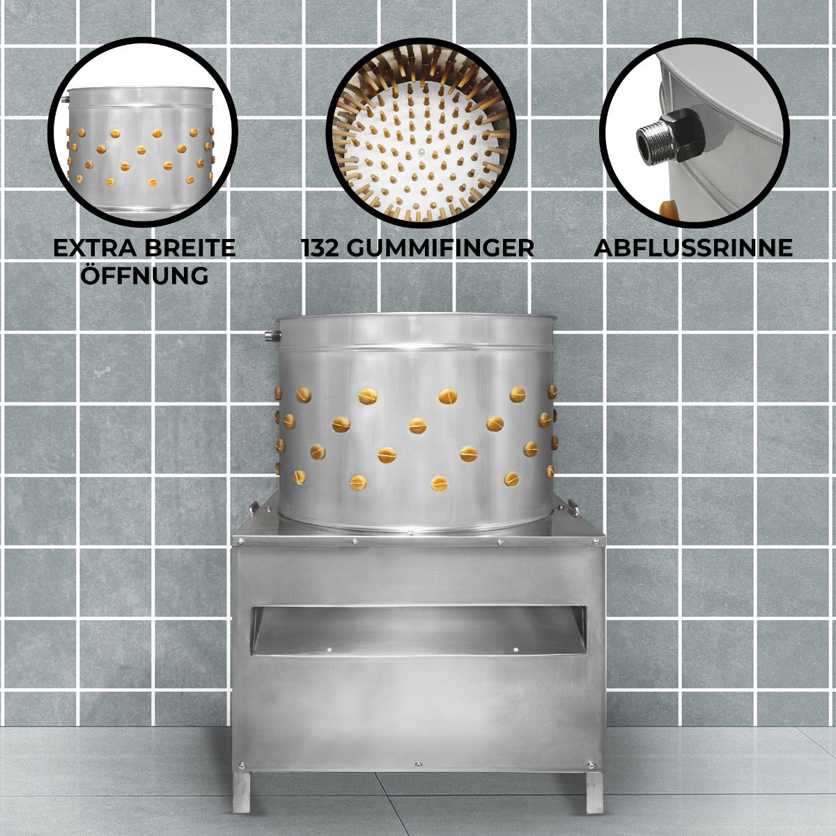 KuKoo Desplumadora de Aves de Corral – 60cm